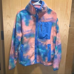 Billabong Adventure Division tie dye fleece NWT